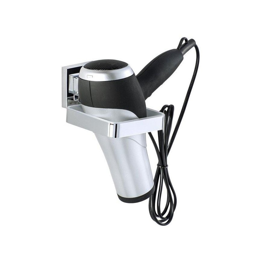 Plaukų džiovintuvas holder QUADRO, Vacuum-Loc, stainless steel, WENKO