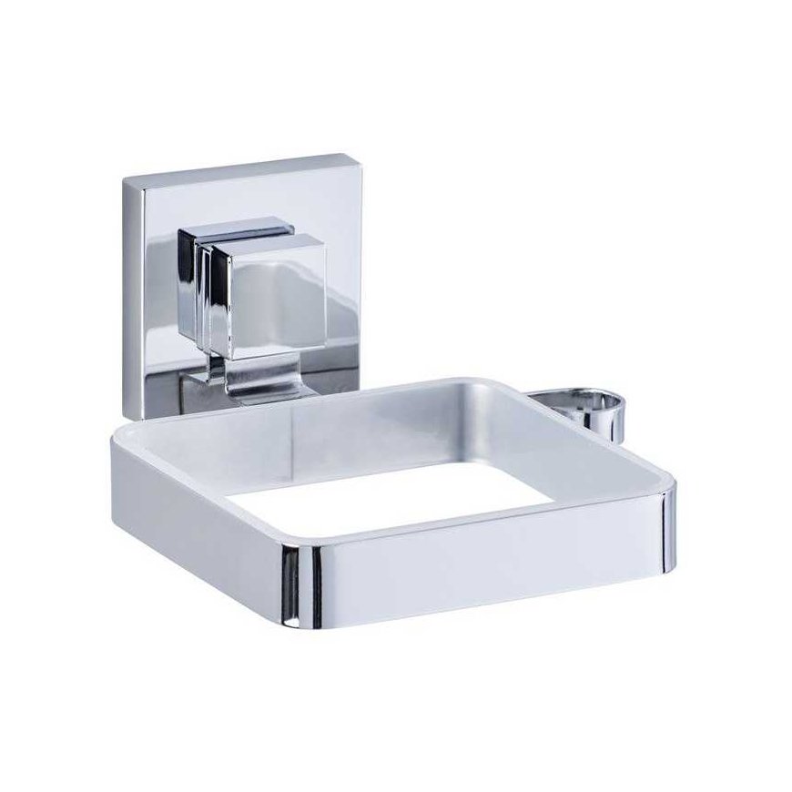 Hiustenkuivaimen pidike QUADRO, Vacuum-Loc, ruostumaton teräs, WENKO – 2