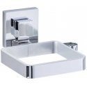 Hair dryer holder QUADRO, Vacuum-Loc, stainless steel, WENKO Hair dryer holder QUADRO, Vacuum-Loc, stainless steel, WENKO