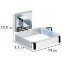 Plaukų džiovintuvas holder QUADRO, Vacuum-Loc, stainless steel, WENKO Plaukų džiovintuvas holder QUADRO, Vacuum-Loc, stainless steel, WENKO