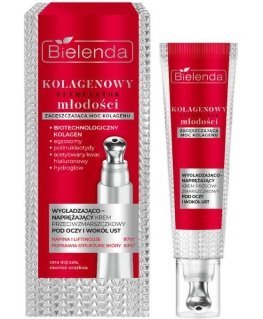 BIELENDA Collagen Youth Stimulator Tasoittava ja kiinteyttävä voide silmien alla ja suun ympärillä oleville ryppyille 15 ml
