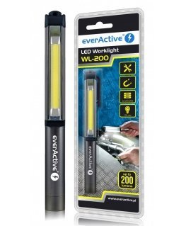 Everactive WL200 flashlight Black Clip flashlight COB LED