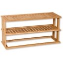 Bambukinė virtuvės lentyna stalviršiui, dviejų aukštų, 55 x 20 cm, Kesper Bambukinė virtuvės lentyna stalviršiui, dviejų aukštų, 55 x 20 cm, Kesper