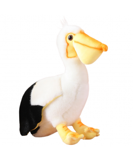 Lean Toys Pliušinis Pelican Bird pliušinis žaislas talismanas mielas žaislas 24cm