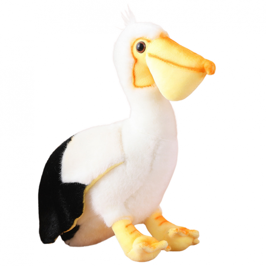 Lean Toys Pliušinis Pelican Bird pliušinis žaislas talismanas mielas žaislas 24cm