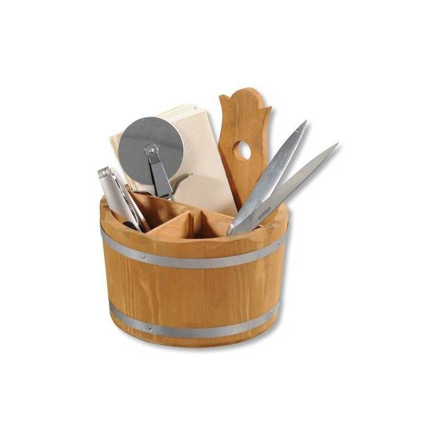 Decorative container for cutlery and napkins, Ø 17 cm, Kesper – 4