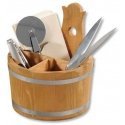 Decorative container for cutlery and napkins, Ø 17 cm, Kesper