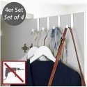 White door hanger, 4 pieces, matte, WENKO White door hanger, 4 pieces, matte, WENKO