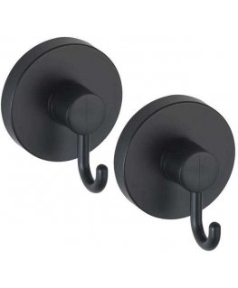 Vacuum-Loc towel rack, 2 pcs., black, WENKO