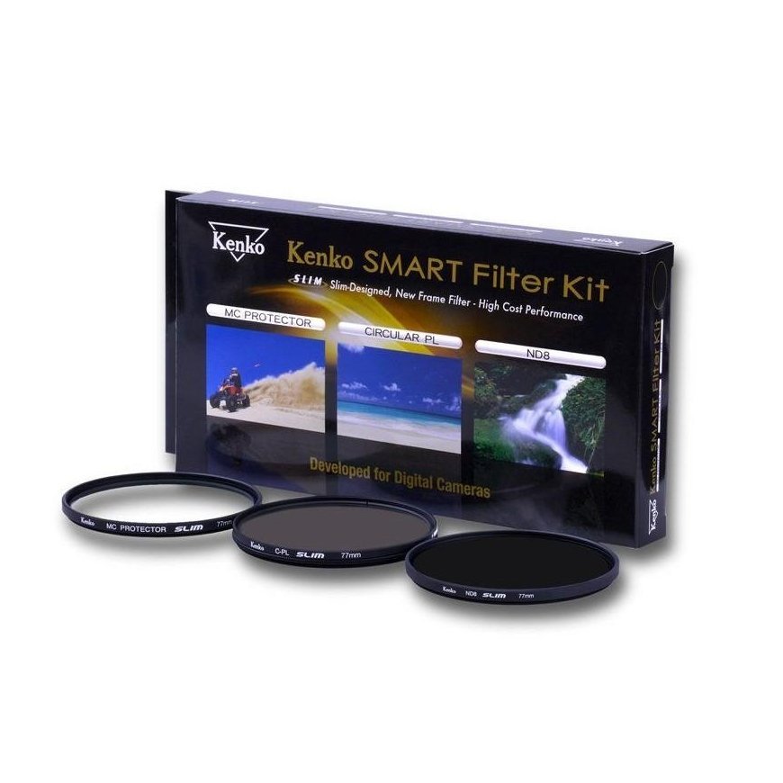 Filtras Kenko 3-kit CPL/ND8 77mm