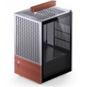Jonsbo T6 PC Gehäuse, Mini-Tower, Mini-ITX, Tempered Glass, Holz - sidabrinis Jonsbo T6 PC Gehäuse, Mini-Tower, Mini-ITX, Tempered Glass, Holz - sidabrinis