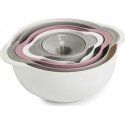 Zeller Multifunctional kitchen set, 5 pcs., white / gray / berry 12x7, 15x7.5, 18.5x8, 22x12, 26x12.5 cm Zeller Multifunctional kitchen set, 5 pcs., white / gray / berry 12x7, 15x7.5, 18.5x8, 22x12, 26x12.5 cm