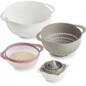 Zeller Multifunctional kitchen set, 5 pcs., white / gray / berry 12x7, 15x7.5, 18.5x8, 22x12, 26x12.5 cm Zeller Multifunctional kitchen set, 5 pcs., white / gray / berry 12x7, 15x7.5, 18.5x8, 22x12, 26x12.5 cm