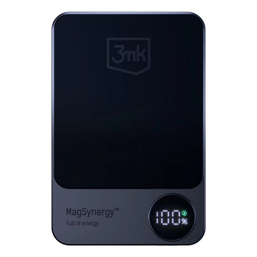 3MK MagSynergy Litija polimērs (LiPo) 5000 mAh Bezvadu lādēšana Melns