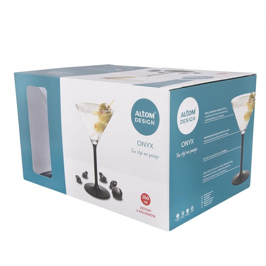 Lumarko ONYX MARTINI GLASSES 6 PCS 260ML – 2