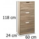 5five Simply Smart -kenkäteline 5five Natural Wood (115 x 60 x 24 cm) 5five Simply Smart -kenkäteline 5five Natural Wood (115 x 60 x 24 cm)