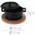 Excellent Houseware Serving pot cast iron 11 cm, 240 ml 2 pcs. Excellent Houseware Serving pot cast iron 11 cm, 240 ml 2 pcs.