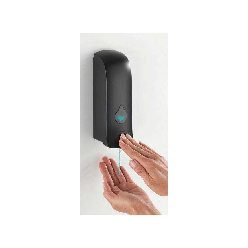 Soap and disinfectant liquid dispenser RANERA, black, 280 ml, Wenko – 2