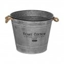 Atmosphera Vintage Galvanized lid, vintage bucket, Ø 38 cm Atmosphera Vintage Galvanized lid, vintage bucket, Ø 38 cm