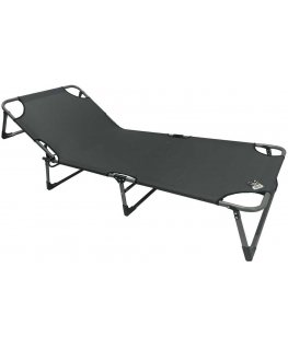 Enero Camp 3-POSITION FOLDING BED 188X73X28CM DARK GREY