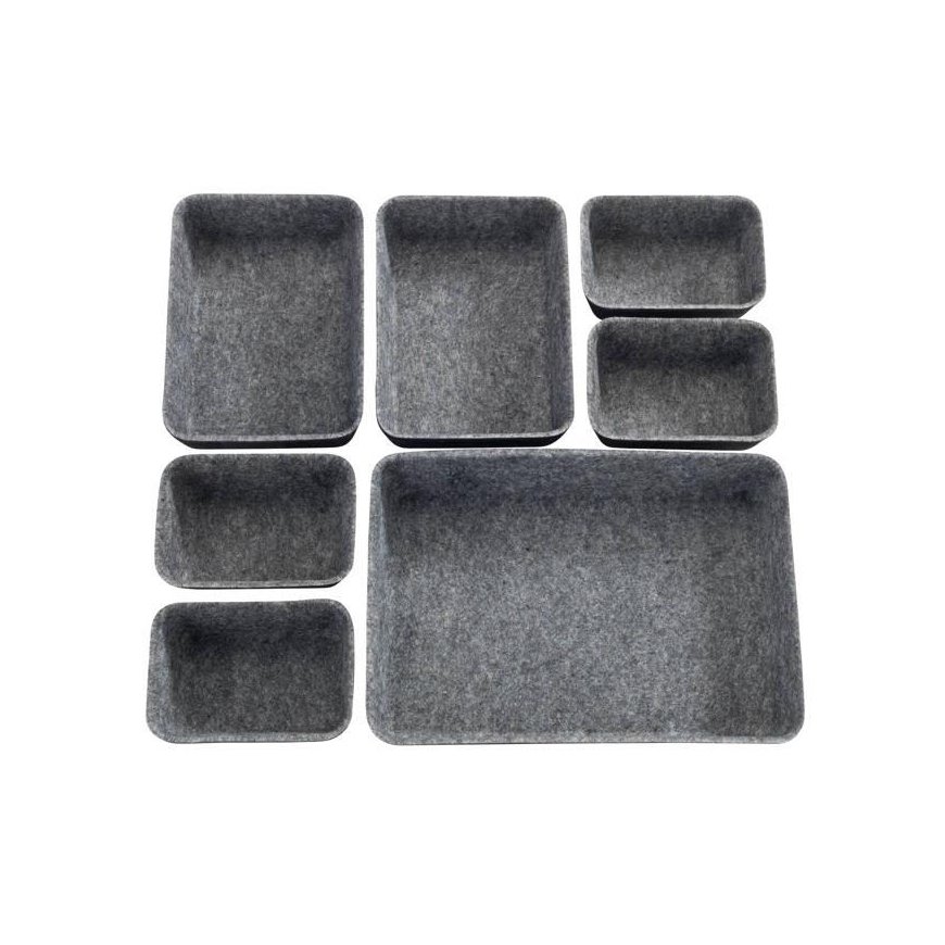 PIECES Felt drawer organizers, 7 pcs., WENKO