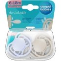 CANPOL BABIES silicone symmetrical pacifiers NUDE, Blue, 6-18m, 2 pcs., 23/226_blu
