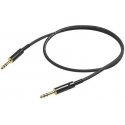 PROEL 6.3mm stereo vyriškas - 6.3mm stereo vyriškas, 10m, juodas
