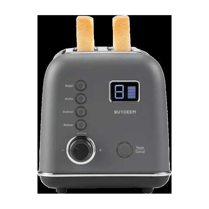 BUYDEEM 2 Slice Automatic Metal Toaster, model DT730E, color Ink Grey, EU – 5