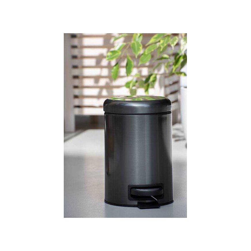 LEMAN vonios krepšelis, antracitinis matinis, 3 L, WENKO – 4