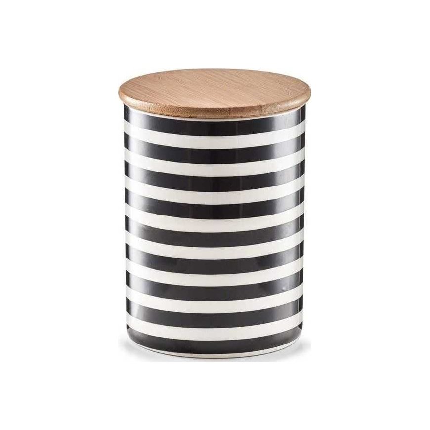 Bamboo STRIPES keraminis indelis su bambukiniu dangteliu, 900 ml, ZELLER