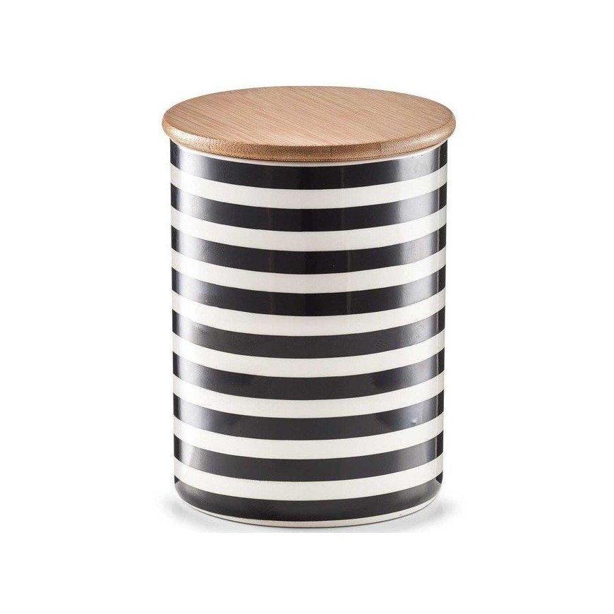Bamboo STRIPES keraminis indelis su bambukiniu dangteliu, 900 ml, ZELLER – 2