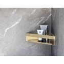 Corner wall shelf, stainless steel, Genova, WENKO Corner wall shelf, stainless steel, Genova, WENKO