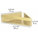 Corner wall shelf, stainless steel, Genova, WENKO Corner wall shelf, stainless steel, Genova, WENKO