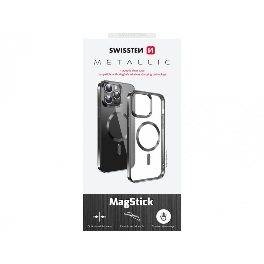 Swissten Clear Jelly Magstick Metallic Case