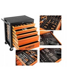 Workshop cabinet, 5 drawers + 117 tools