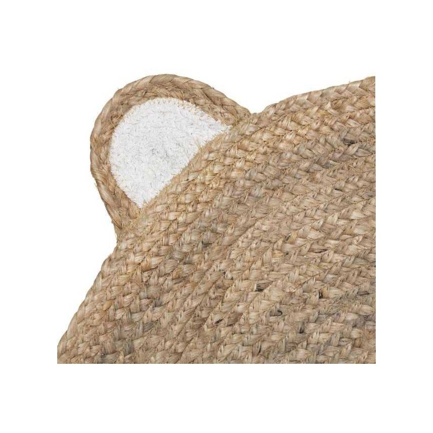 Atmosphera Jute rug in the shape of a teddy bear, Ø 100 cm – 3