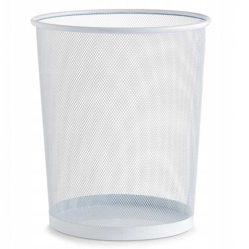 Steel mesh paper basket, White, ZELLER – 2