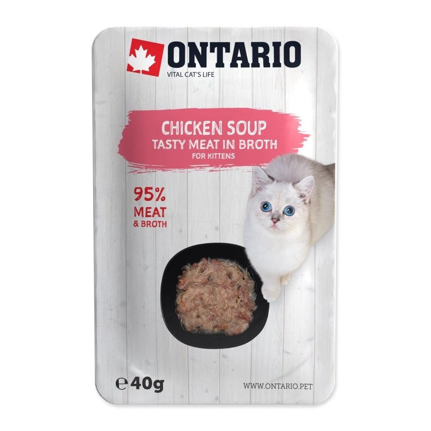 Canned food for kittens - Ontario Soup Kitten Chicken, Carrot wi