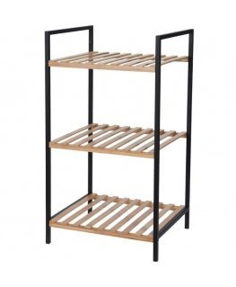 Bathroom Solutions Bathroom shelf bamboo 3-tier 38x70x32.5 cm