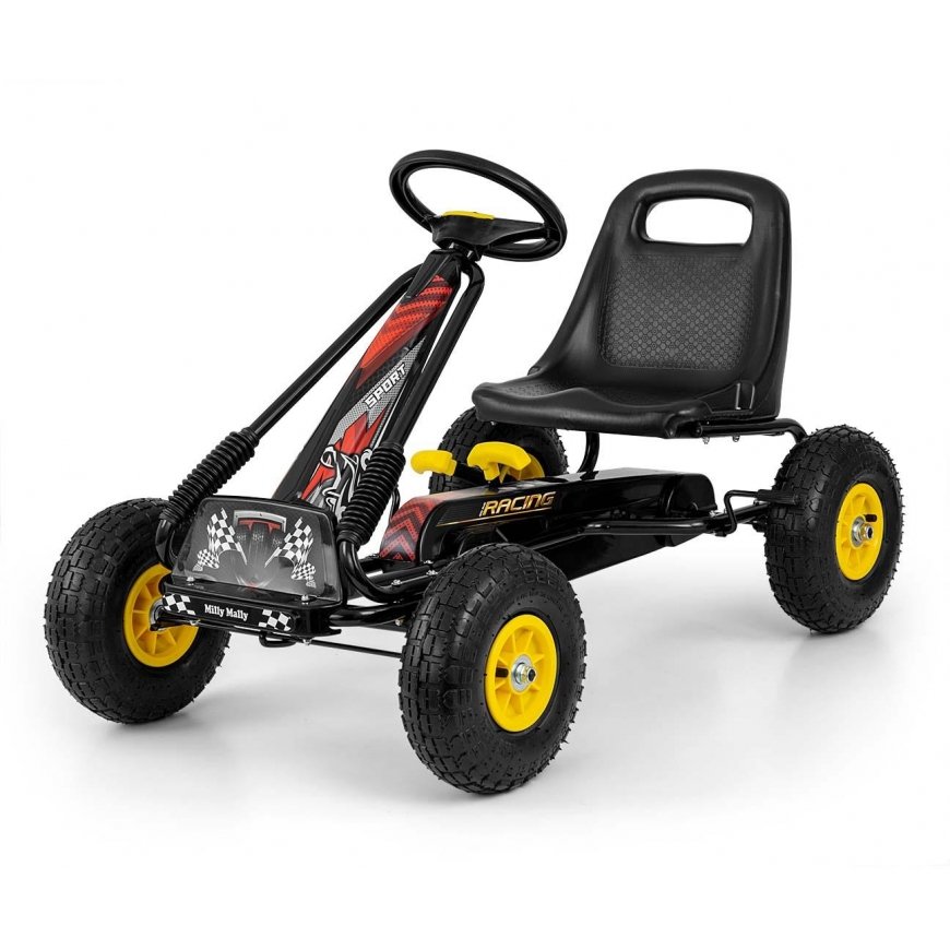 Milly Mally Thor Juodas pedalinis gokartas
