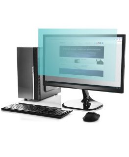 Qoltec mėlynos šviesos filtras 27" | 16:9 | Akių priežiūra | Anti-glare | Matinis | vienam monitoriui