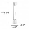 Weko wc-paperiteline astialla ja harjalla, 66,5 cm korkea