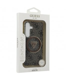 Etui Guess 4G Glitter Triangle Buttons MagSafe do Samsung Gal