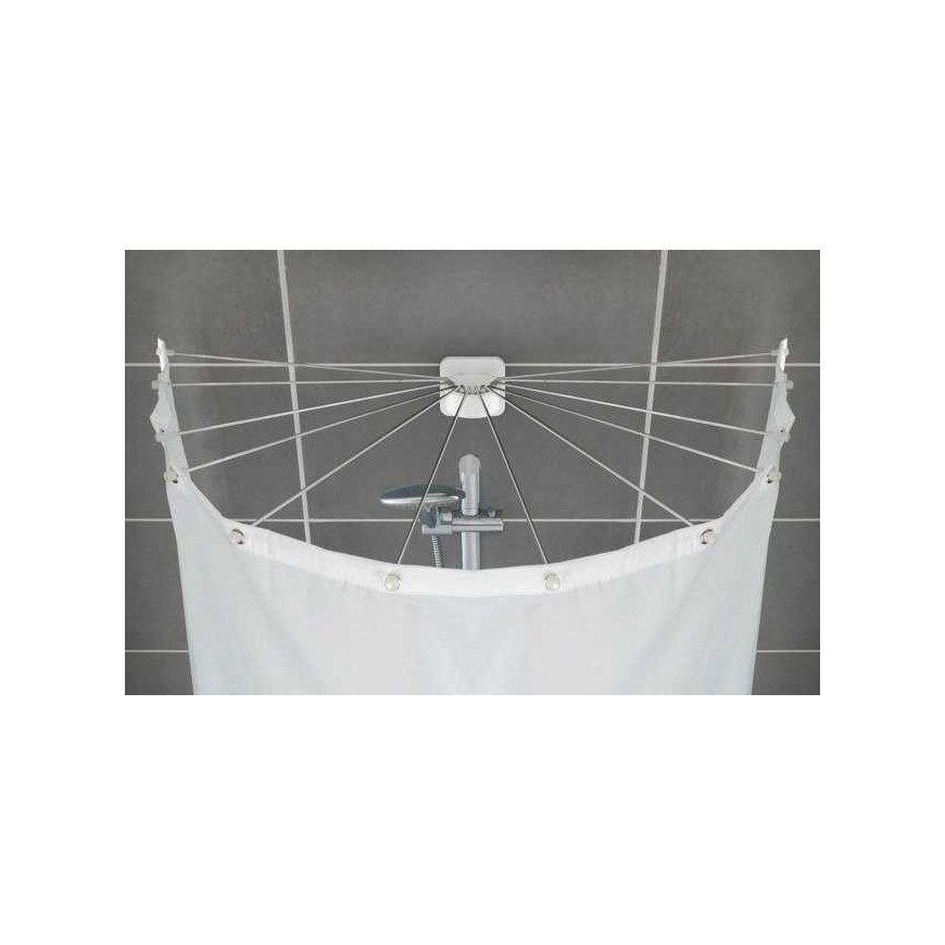 12-arm shower curtain rod, stainless steel, WENKO – 5