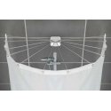 12-arm shower curtain rod, stainless steel, WENKO 12-arm shower curtain rod, stainless steel, WENKO
