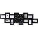 Home Styling Collection Wall clock with 10 black photo frames, 80 x 4 x 26 cm Home Styling Collection Wall clock with 10 black photo frames, 80 x 4 x 26 cm