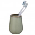 SIRMIONE toothbrush holder, ceramic, green with copper rim, Ø 8 cm, Wenko SIRMIONE toothbrush holder, ceramic, green with copper rim, Ø 8 cm, Wenko