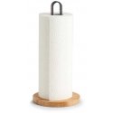Zeller Stojak na papier kuchenny, bamboo / metal, black, 15x31.5 cm Zeller Stojak na papier kuchenny, bamboo / metal, black, 15x31.5 cm