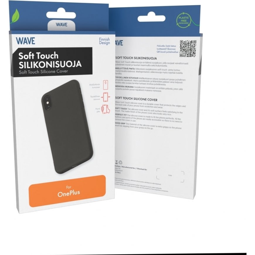 Wave Soft Touch Silicone protector, OnePlus Nord CE4 Lite, black