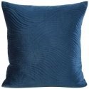 Eurofirany RIA5 Velvet tyynyliina, tikattu perinteisellä tavalla, aaltoileva kuvio, 45X45 cm, väri: sininen